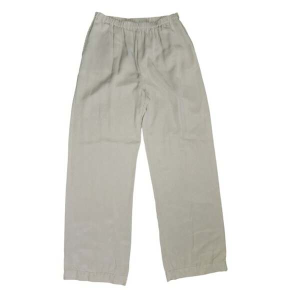 Soft Surroundings Pants Womens Size Medium Tall Solid All Tan Pull On Tencel - Picture 1 of 5